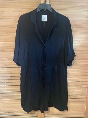 For Days Black Lightweight romper